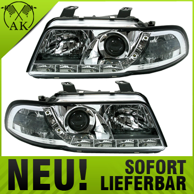 SCHEINWERFER DRL LED TAGFAHRLICHT AUDI A4 B5 BJ 94-98 CHROM