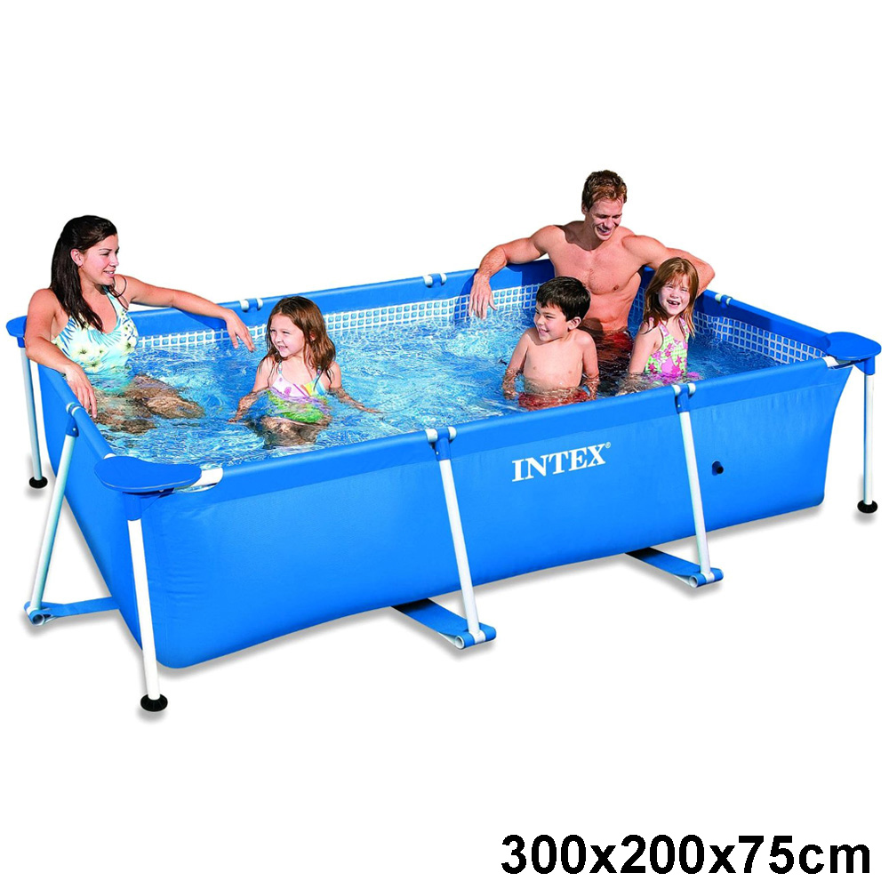 INTEX Gartenpool Familien Swimming Pool Planschbecken Metall Frame Schwimmbad 