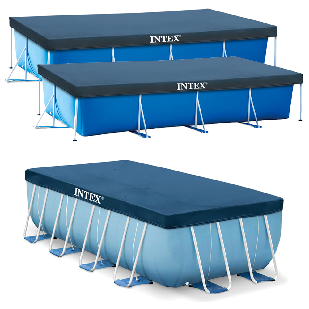 INTEX Abdeckplane Rechteck Frame Pool Poolabdeckung Poolabdeckplane | eBay