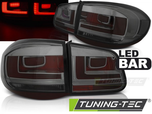 LED Lightbar Rückleuchten für VW Tiguan 5N Bj. 07-11 Smoke