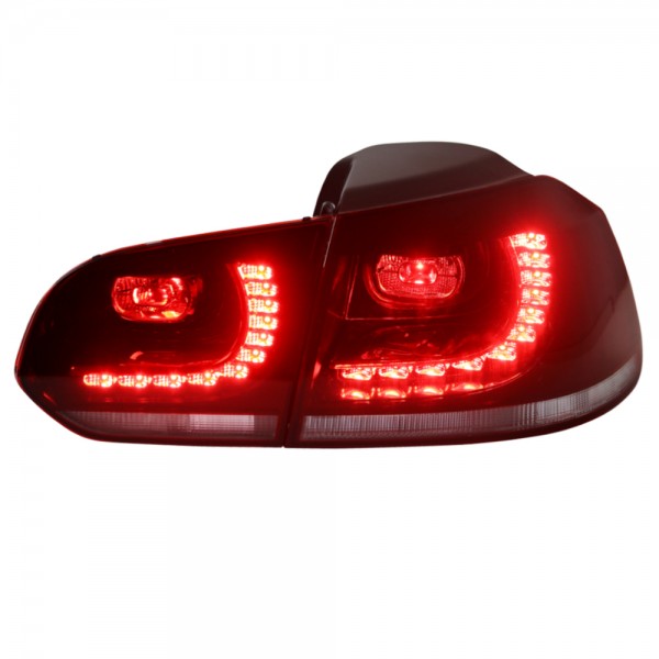 LED Rückleuchten für VW Golf 6 (VI) Bj. 08-12 Rot/Chrom