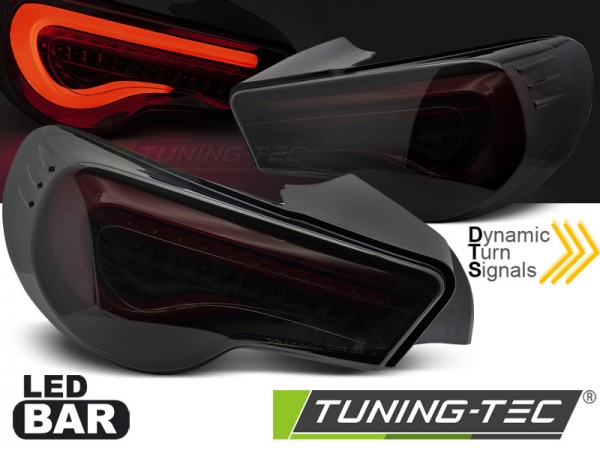 LED Lightbar Rückleuchten für Toyota GT86 Bj. 12-21 Rot/Smoke dynamischer Blinker