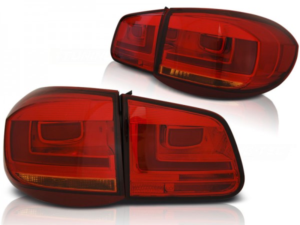 LED Lightbar Rückleuchten für VW Tiguan 5N Bj. 07-11 Rot/Gelb