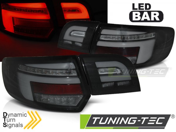 Voll LED Lightbar Rückleuchten für Audi A3 8P Sportback Bj. 08-12 Schwarz dynamischer Blinker