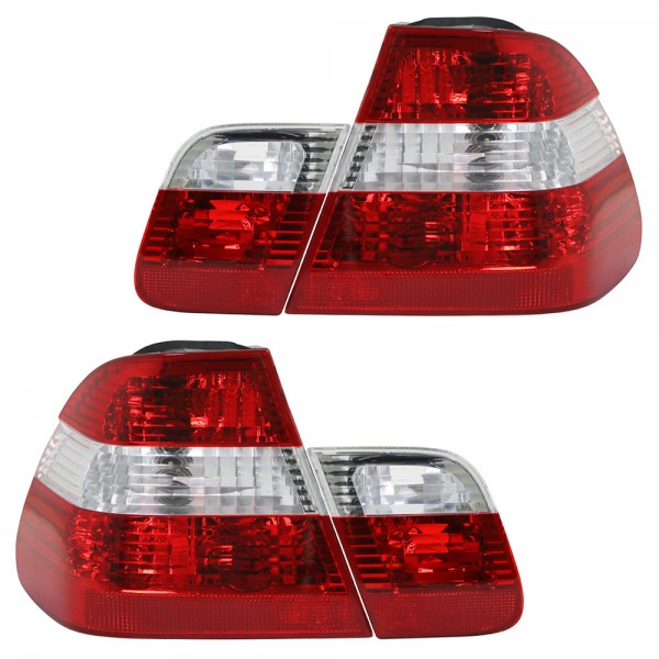 Rückleuchten Set für 3er für BMW E46 Limo Bj. 98-01 Rot Weiss