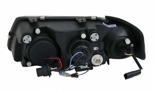 Scheinwerfer LED Tagfahrlicht Optik für Audi A3 8L Bj. 96-00 Schwarz