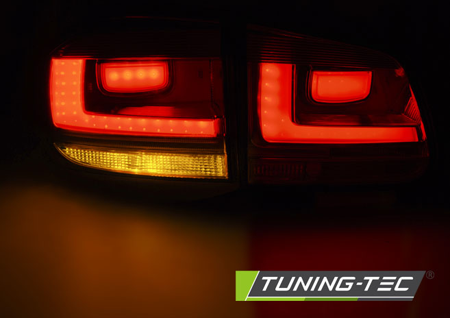 LED Lightbar Rückleuchten für VW Tiguan 5N Bj. 07-11 Rot/Gelb