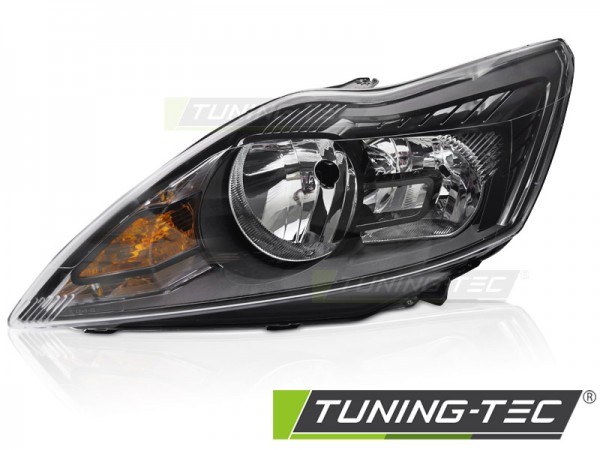 Scheinwerfer Halogen Links für Ford Focus MK2 Facelift Bj. 08-10 H1 H7 Schwarz