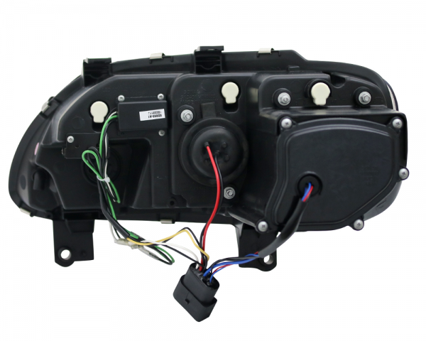 Scheinwerfer LED Tagfahrlicht Optik für VW Touran 1T / Caddy 3 (2K) Schwarz