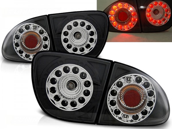 LED Rückleuchten für Seat Leon 1M Bj. 99-06 Schwarz