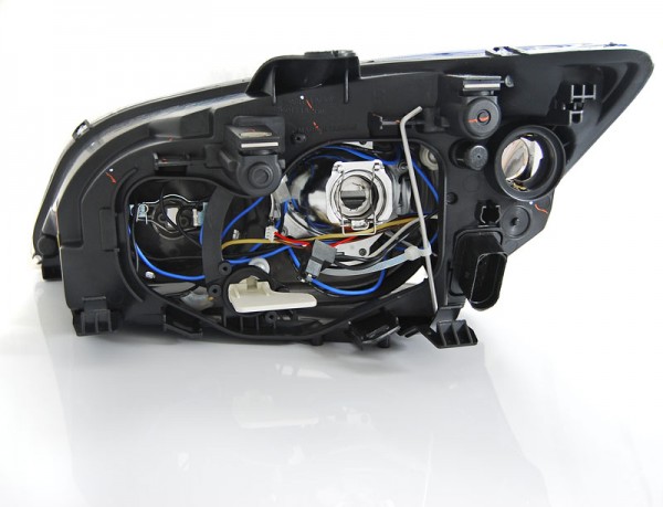 Scheinwerfer Angel Eyes für Ford Focus 2 Bj. 04-08 Chrom