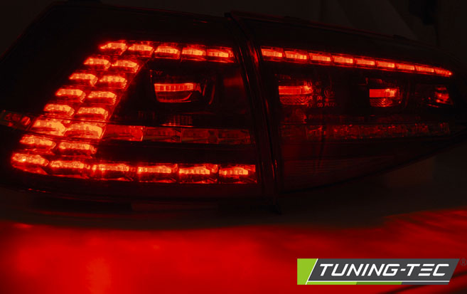 LED Rückleuchten für VW Golf 7 (VII) Limo Bj. 12-17 Rot/Chrom dynamischer Blinker