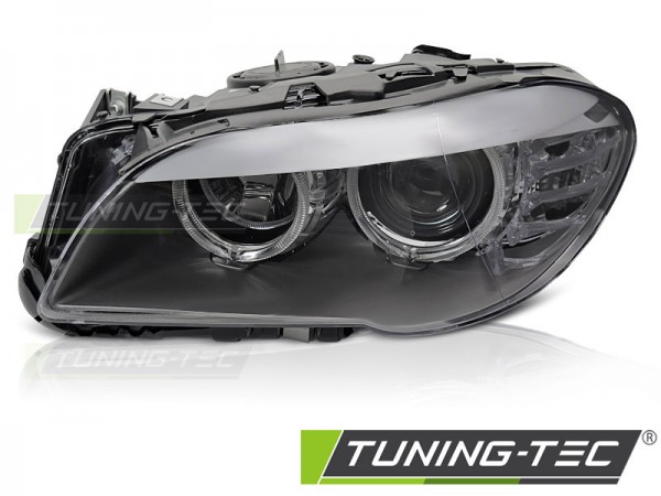Scheinwerfer Halogen Set für 5er BMW F10 F11 Bj. 09-13 Motor H7 Angel Eyes