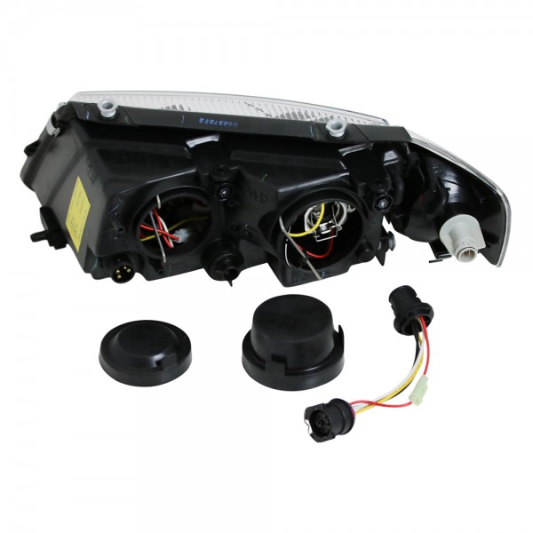 Scheinwerfer Angel Eyes für VW Passat 3B Bj. 96-00 Schwarz