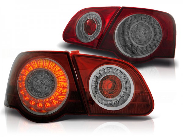 LED Rückleuchten für VW Passat 3C B6 Limo Bj. 05-10 Rot/Chrom