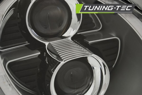 Xenon Scheinwerfer LED Tagfahrlicht Optik für Porsche 911 997 Bj. 04-08 Silber