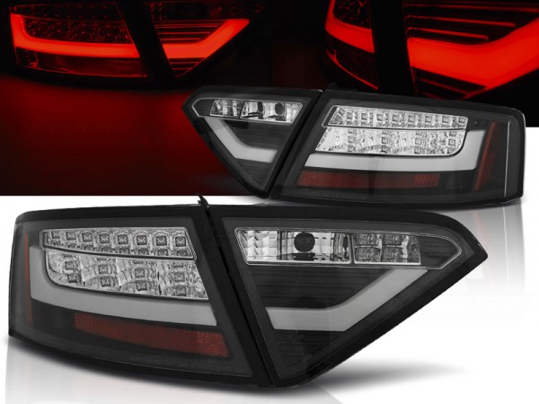 LED Lightbar Rückleuchten für Audi A5 Coupe Sportback Bj. 07-11 Schwarz