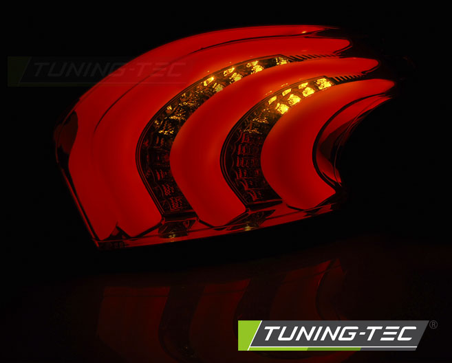 LED Lightbar Rückleuchten für Peugeot 208 Bj. 12-15 Rot/Smoke mit LED Blinker