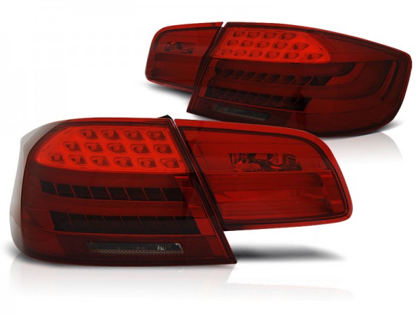 LED Lightbar Rückleuchten für BMW E92 Coupe Bj. 06-10 Rot/Smoke LCI Optik