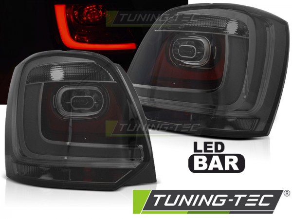LED Lightbar Rückleuchten für VW Polo 6R Bj. 09-14 Smoke