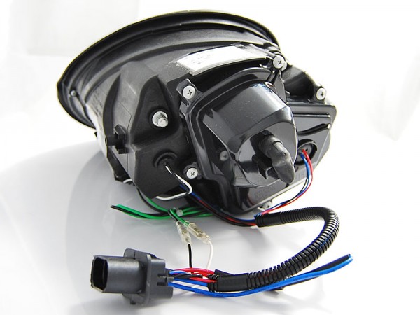 Scheinwerfer LED Tagfahrlicht Optik für VW New Beetle 9C Bj. 97-05 Chrom