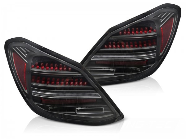 Voll LED Rückleuchten für Mercedes C-Klasse W205 Limo Bj. 14-21 Schwarz Rot OE LED