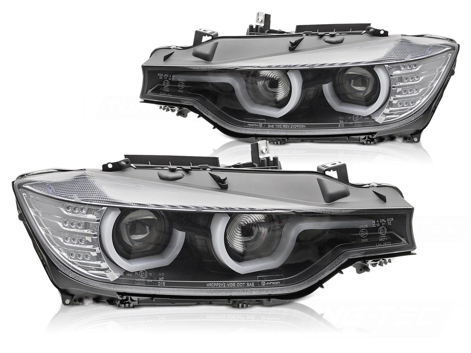 Scheinwerfer DRL LED Tagfahrlicht für BMW 3er F30 F31 Bj. 11-15 Schwarz