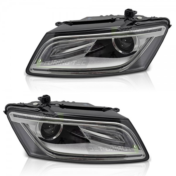 Scheinwerfer Xenon Set für Audi Q5 8R Bj. 12-17 Stellmotor DRL D3S LED