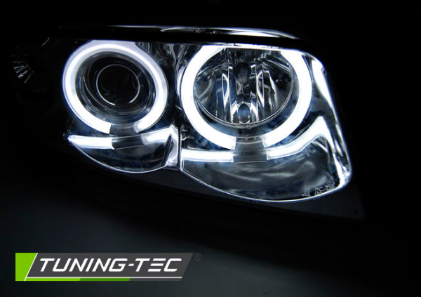 Scheinwerfer CCFL Angel Eyes für Audi A4 B5 Bj. 94-98 Chrom