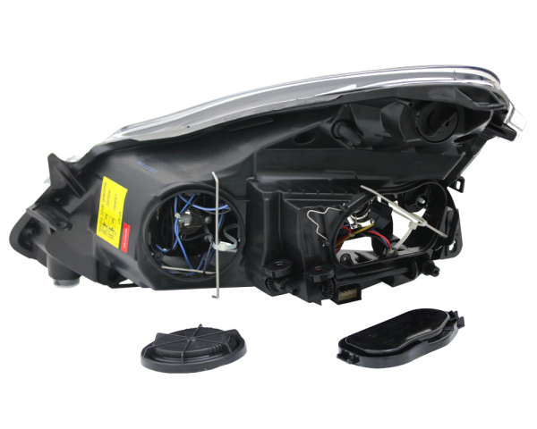 Scheinwerfer Angel Eyes für Opel Corsa D Bj. 06-11 Schwarz