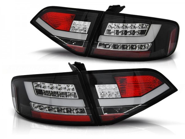 LED Lightbar Rückleuchten für Audi A4 B8 (8K) Limo Bj. 08-11 Schwarz