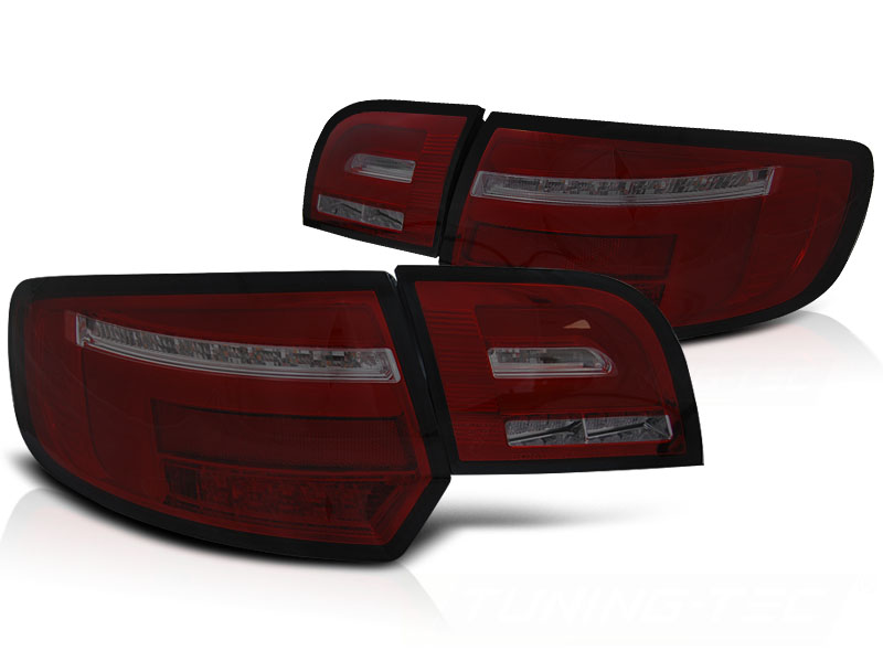 Voll LED Lightbar Rückleuchten für Audi A3 8P Sportback Bj. 04-08 Rot/Smoke dynamischer Blinker