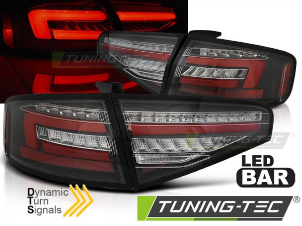 Voll LED Lightbar Rückleuchten für Audi A4 B8 (8K) Bj. 11-15 Schwarz für LED