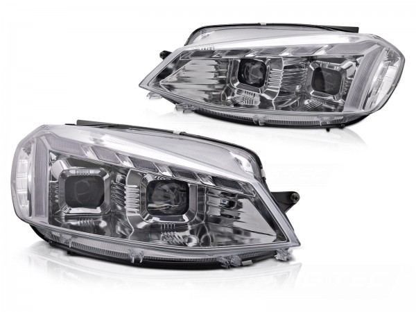 Scheinwerfer DRL LED Tagfahrlicht für VW Golf 7.5 VII Facelift Bj. 17-20 Chrom