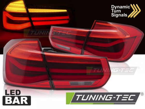 LED Lightbar Rückleuchten für BMW F30 Limo Bj. 11-19 Rot dynamischer Blinker