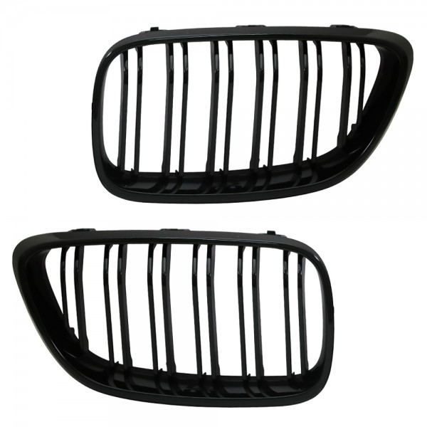 Nieren Kühlergrill für 2er BMW F22 F23 Bj. 2013- Schwarz Doppelsteg Klavierlack