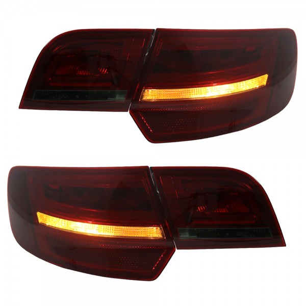 LED Lightbar Rückleuchten für Audi A3 8P Sportback Bj. 04-08 Rot/Smoke