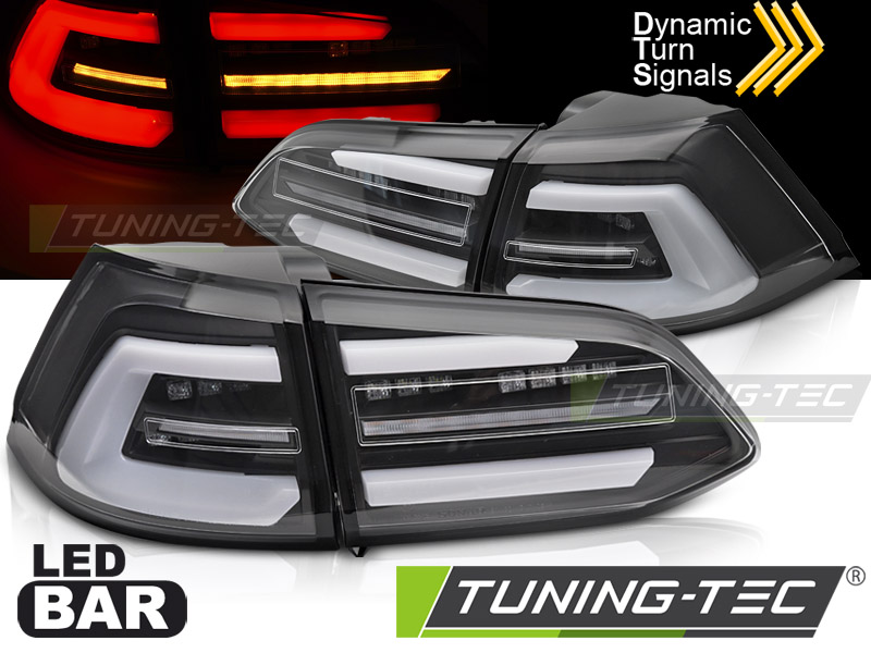 Voll LED Lightbar Rückleuchten für VW Golf 7 (VII) Variant Facelift Bj. 17-20 Schwarz