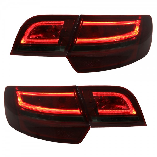 LED Lightbar Rückleuchten für Audi A3 8P Sportback Bj. 04-08 Rot/Smoke