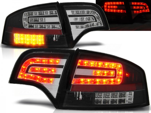 LED Rückleuchten für Audi A4 B7 (8E) Limo Bj. 04-08 Schwarz