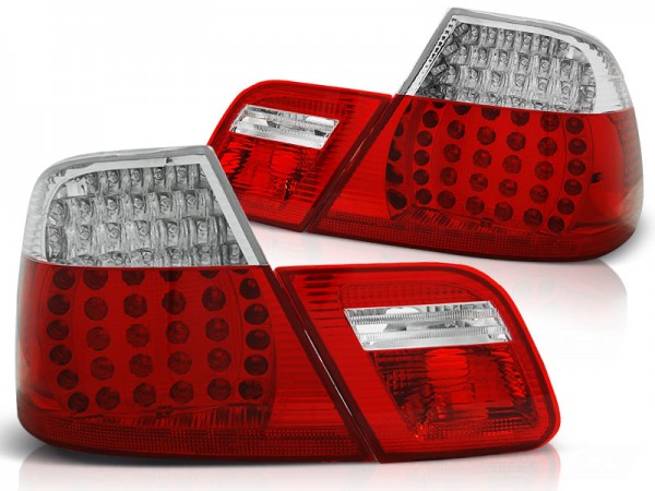 LED Rückleuchten für BMW E46 Coupe Bj. 99-03 Rot/Chrom