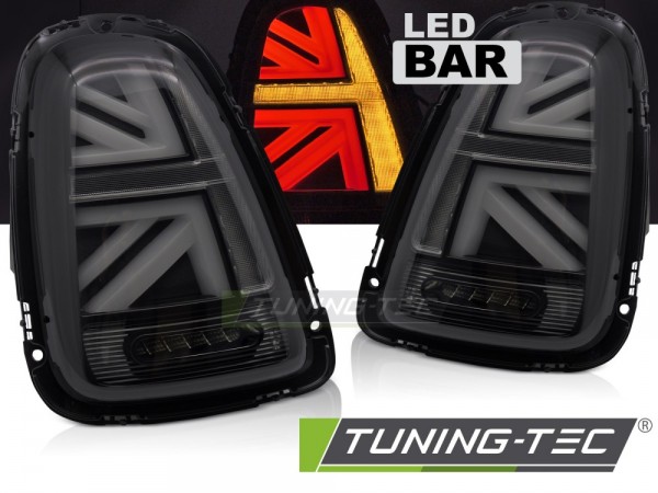 LED Rückleuchten für Mini R56 R57 R58 R59 Bj. 06-14 Smoke Union Jack Design