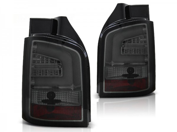 LED Lightbar Rückleuchten für VW T5 GP Facelift Bj. 09-15 Smoke (Heckklappe)