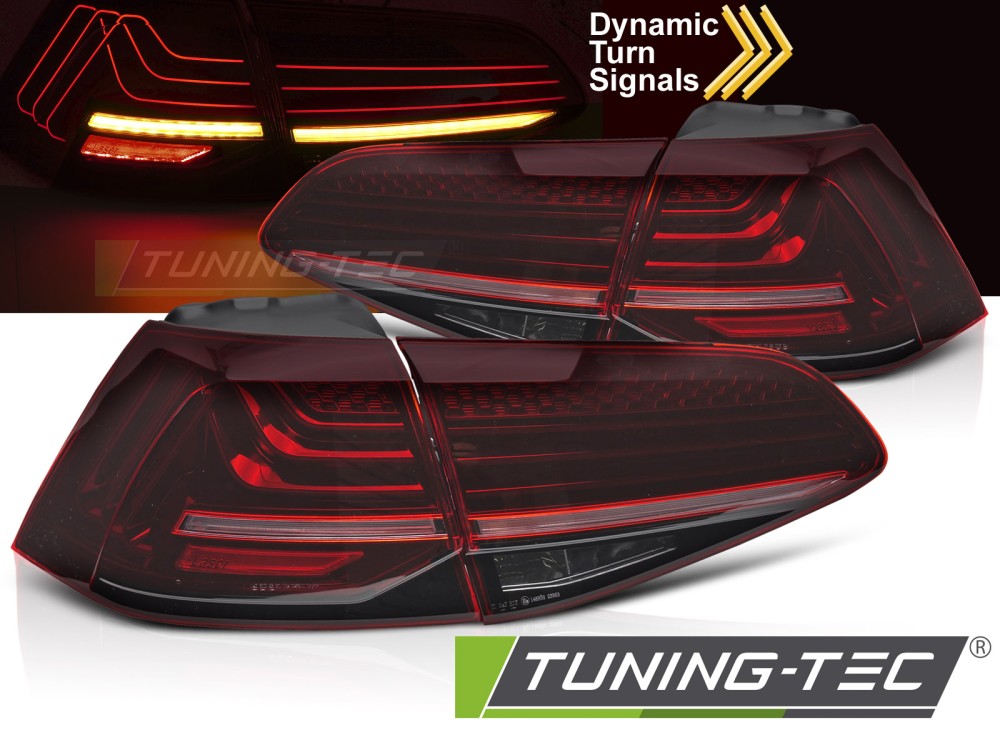 LED Rückleuchten für VW Golf 7 Limo Bj. 12-19 Rot dynamischer Blinker Laser-Look
