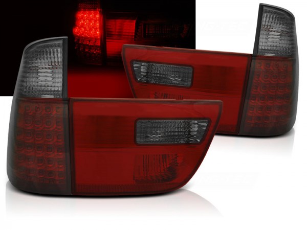 LED Rückleuchten für BMW X5 E53 Bj. 99-06 Rot/Smoke