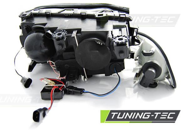 Scheinwerfer CCFL Angel Eyes für BMW 3er E46 Coupe Cabrio Bj. 99-03 Chrom