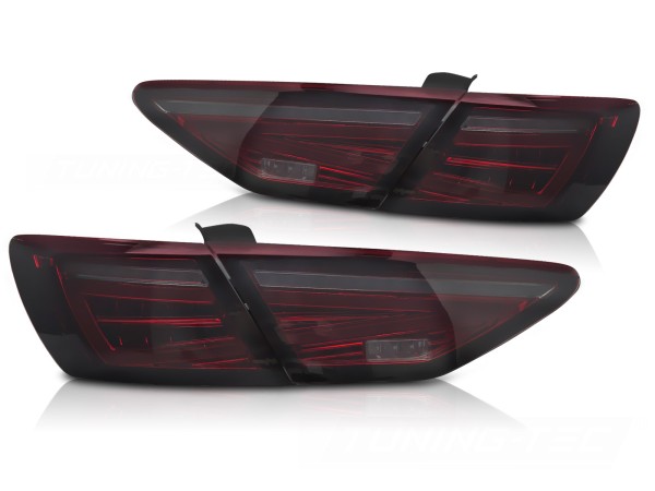 LED Lightbar Rückleuchten für Seat Leon 5F Bj. 12-16 Rot/Smoke (für Halogen)