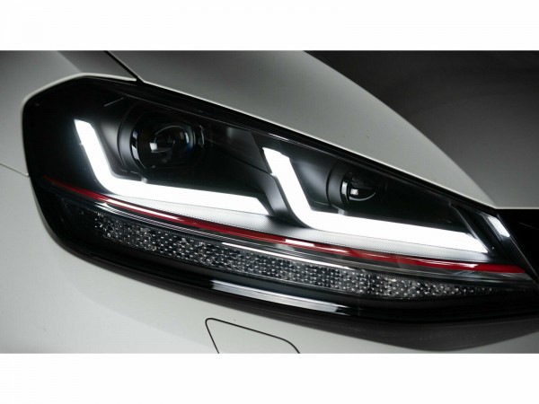 OSRAM LEDriving® Voll LED Scheinwerfer für VW Golf 7.5 VII Facelift Bj. 17-20 Schwarz Rot