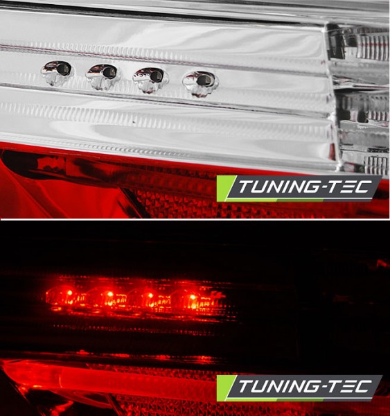 LED Rückleuchten für BMW E60 Limo Bj. 03-07 Rot/Chrom