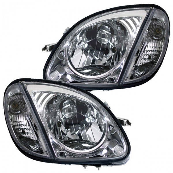 Scheinwerfer Klarglas für Mercedes SLK R170 Bj. 96-04 Chrom